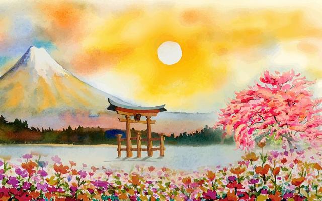 watercolor-landscape-kedadria-abdeslam